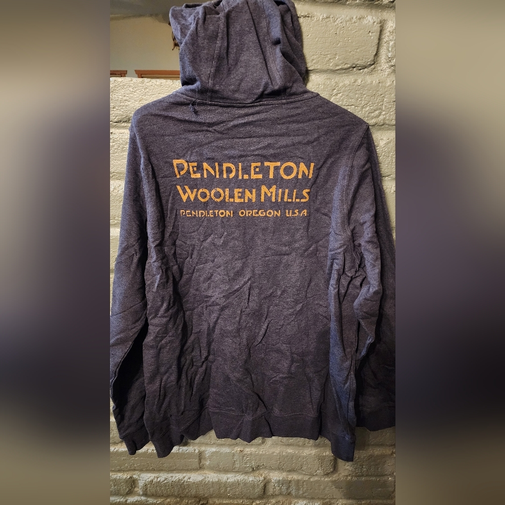 Pendleton Dark Blue Zip-Up Hoodie Jacket, Men's Size XXL - Picture 5 of 6